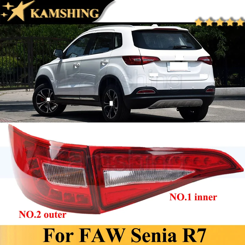 Kamshing Rear Bumper Tail Light Tail Lamp For FAW SENIA R7 2016-2018 Taillight Taillamp Brake Light Turn Light Stop Lamp