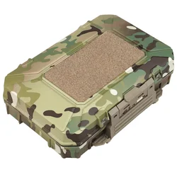 Shockproof Safety Case Molle Waterproof Battery Mobile phone ProtectiveToolbox Tool Holder with Foam Lockable