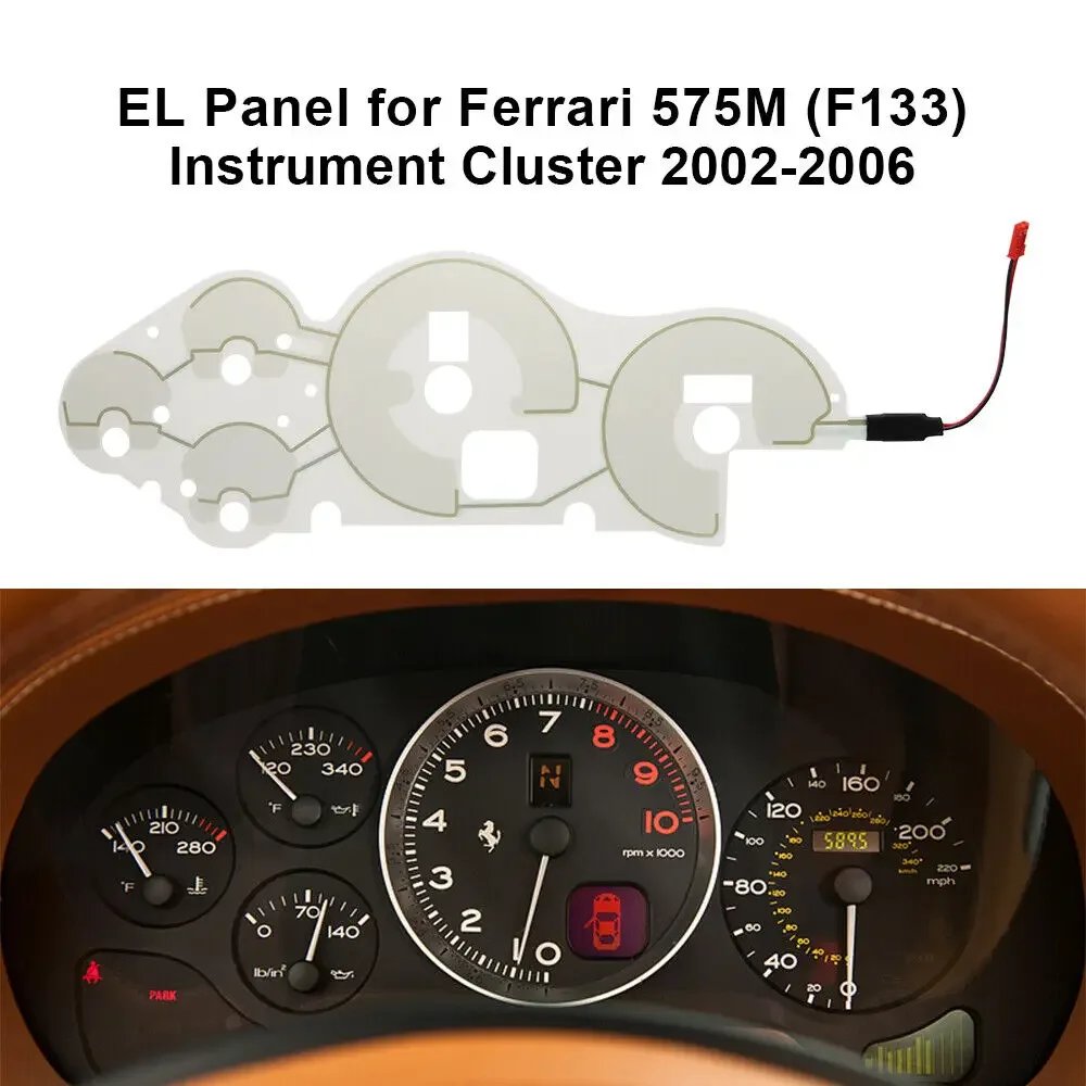 El Panel for Ferrari 360 (F131) /575M (F133) Dial and Gauges Dashboard Backlight Repair