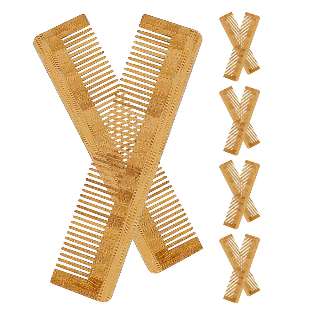 

10Pcs Eco Friendly Bamboo Hair Combs Compact Lightweight Detangling Combs for Women Men Travel Salon Daily Hair Styling Tool