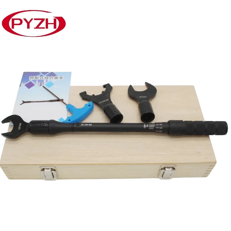 

ER16/20/25 Torque Wrench Set with Interchangeable Heads