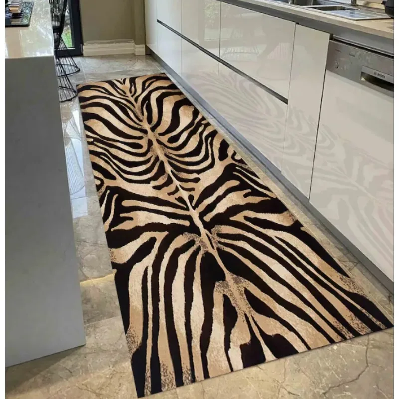 VIKAMA Non-Slip Animal Print Rug, Bedroom Study Rug, Spotted Runner Mat, Durable Comfort Home & Office Decor