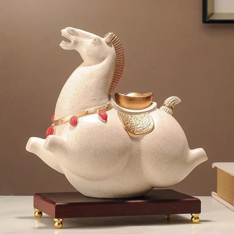 Chinese money soon to success horse decoration home piggy bank decorative arts and crafts holiday gifts