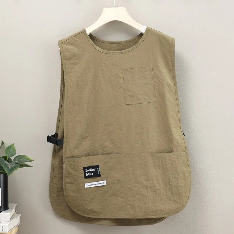 

Vest Oil Waterproof Apron Barista Household New Kitchen Fashion Unisex Shoulder Apron Essential