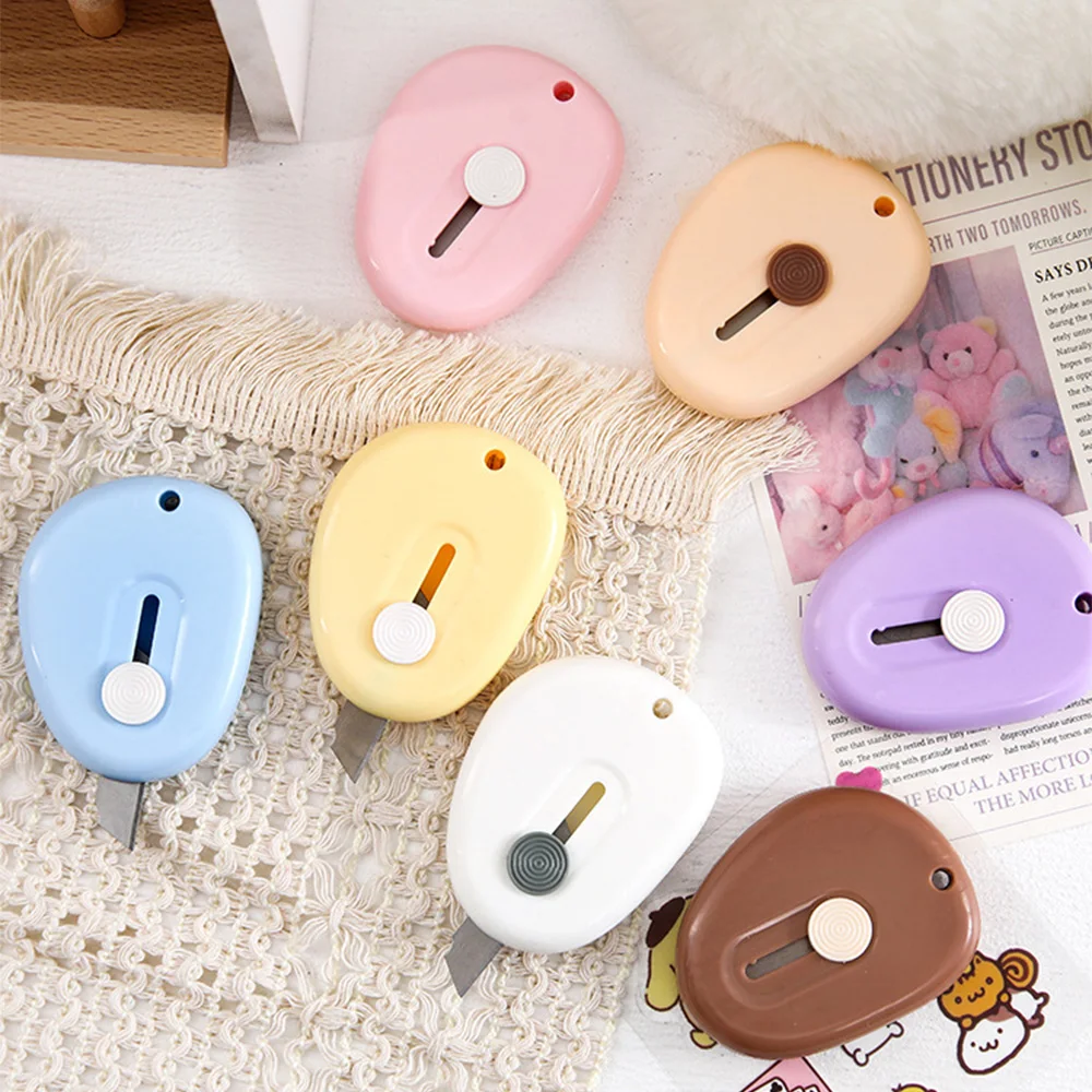 1pc Cute Mini Utility Knife Portable Small Candy Color Utility Knife Handmade Knife Quick Knife Retractable Small Knife