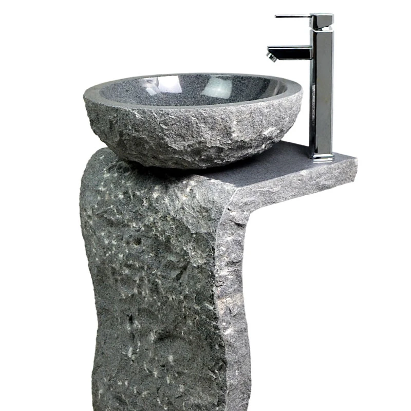 

Column style washbasin integrated floor standing room outdoor courtyard balcony villa garden