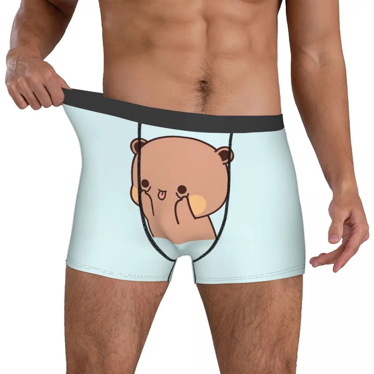 Bubu Dudu – Boxer visage drôle pour homme, culotte très respirante, short imprimé de haute qualité, idée cadeau