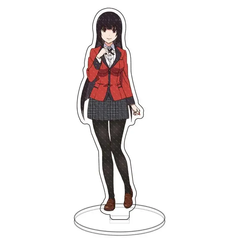 Anime Kakegurui Figure Jabami Yumeko Acrylic Stand Character Model Plate Holder Desktop Decoration Stationery Toy Collection