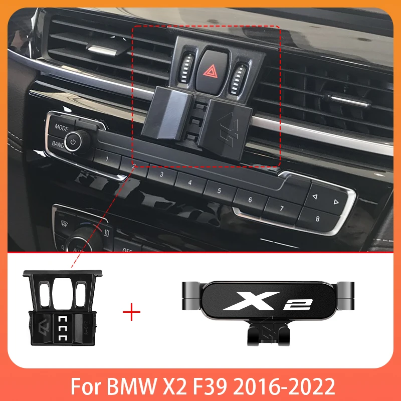 Car Mobile Phone Holder For BMW X2 F39 2016-2022 Adjustable Special Mobile Phone Holder GPS Base Mount Stand Accessories