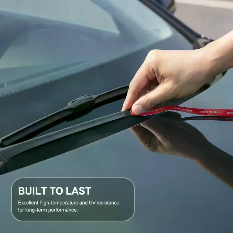 Car Rubber Seal Strips Roof Window Sealing Trim Auto Rubber Uncropped Sealant Stickers Accessories Windshield Sealing Strip