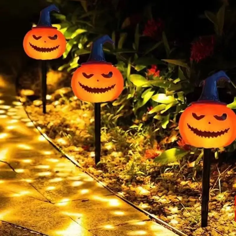 Halloween Led Pumpkins Wand Theme Decorative Ghost Colorful Funny Glowing String Light Scary Horror House Party Supplies