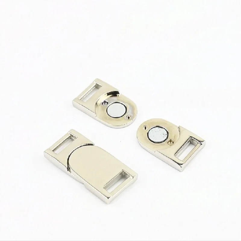 (10pcs/lot) New luggage leather hardware belt magnetic button lock handbag magnetic buckle lock hardware accessories