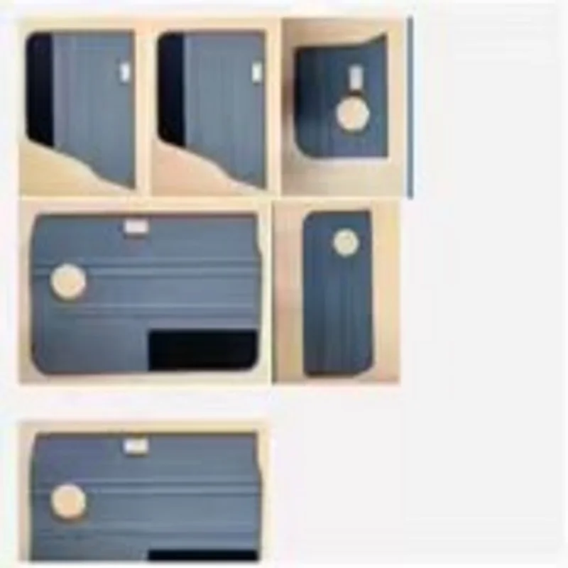 Supports 1:1 customization of customized wooden door panels, Y60 door panel original car style, blue leather covered model