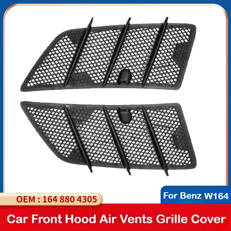 1648804305 Car Front Hood Air Vents Grille Cover for Mercedes Benz W164 ML/GL-Class GL350 GL450 ML350 ML450 2006-2011 Body Kits