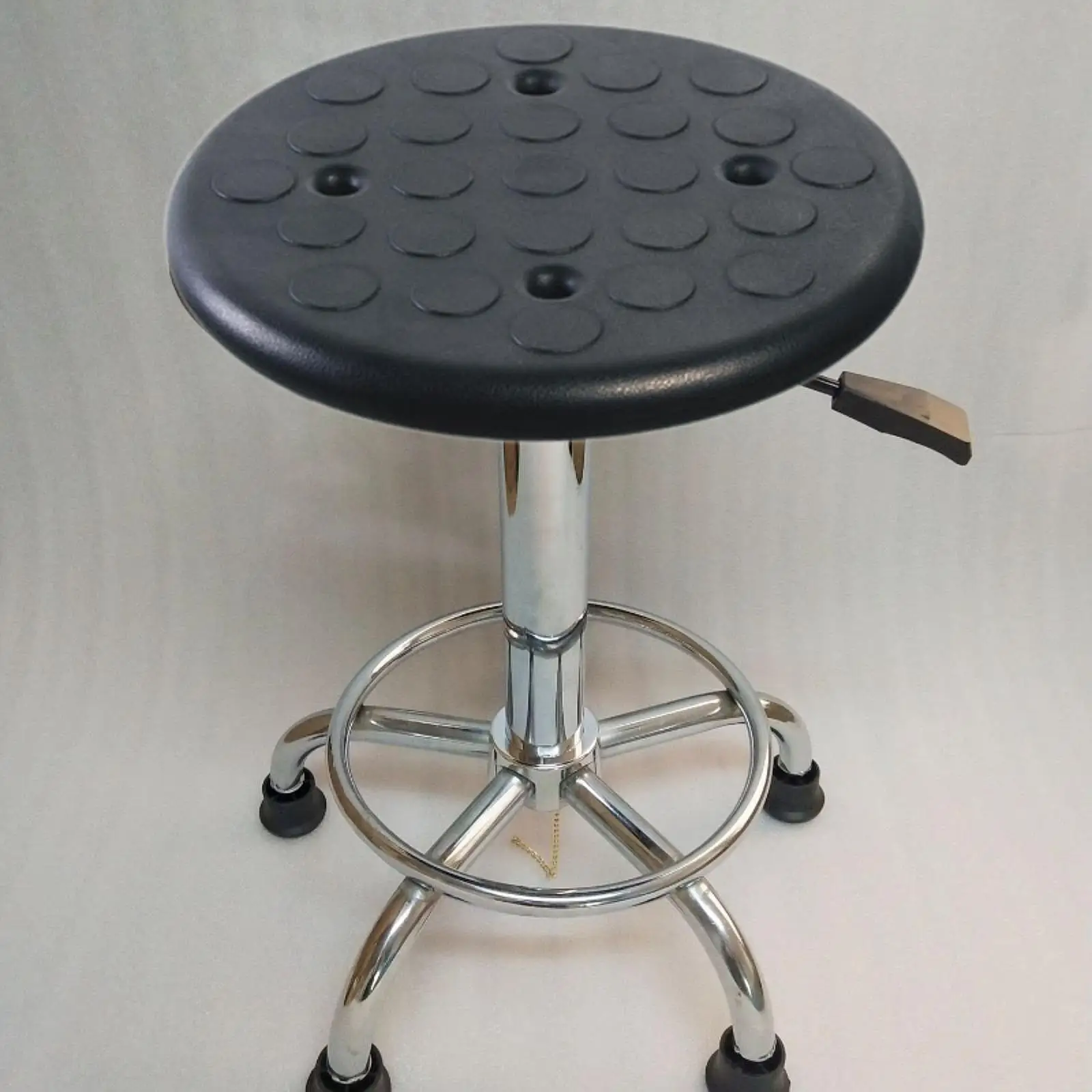 

Круглый барный стул, черное сиденье для кухонного стула, сменное сиденье для стула с четырьмя отверстиями, простая установка