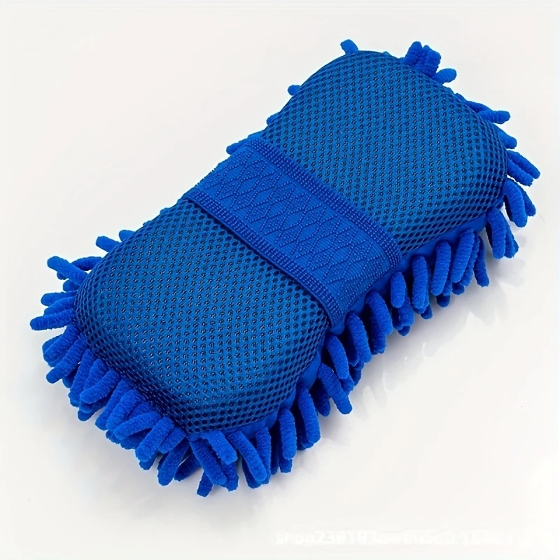 Super Absorbent Chenille Microfiber Car Wash Glove Scratch-Free Ultra Absorbing Sponge for Car Detail Cleaning and Kitchen Clean
