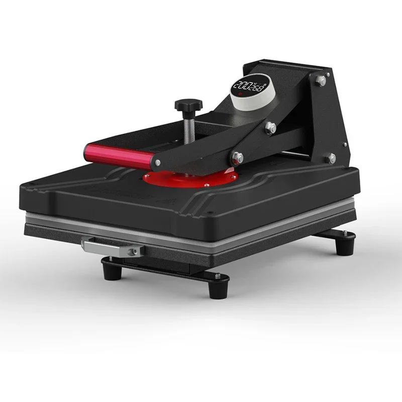 38*38CM Heat Transfer Press, Digital T-Shirt Printing Machine with Pressure Control, Temperature Display, and Adjustable Pressur