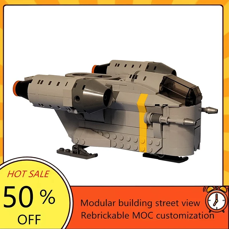 

Набор из 444 деталей: Популярная модель космического корабля из фильма «Звездные войны», конструктор MOC, модульная технология, подарок на праздник, игрушка для сборки, детский набор