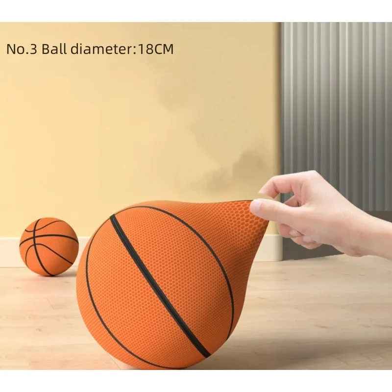 ในร่มเงียบบาสเกตบอลผ้านุ่มและยืดหยุ่นสูงโฟม Mute Ball No Noise กีฬา Ball Density Ball เกมกีฬา