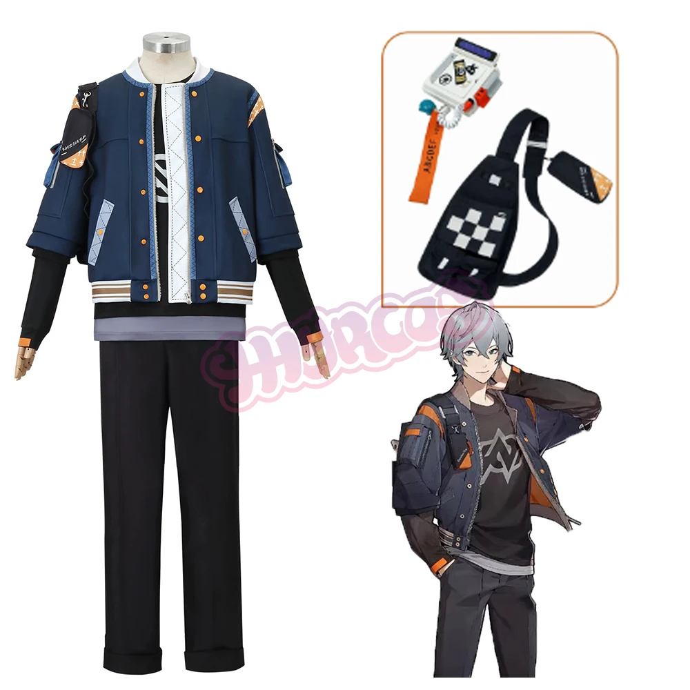 

5PCS Wise ZZZ Zenless Zone Zero Cosplay Costume Bag Props Phone Anime Game Party Role Playing Outfit Men Women Suit Accessories