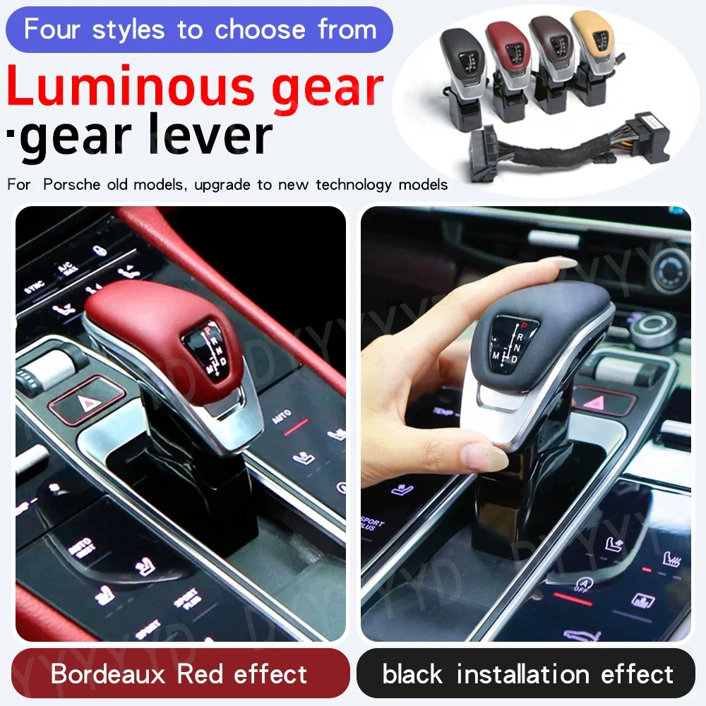 NEW1 Gear Shift Knob for Porsche Panamera 970 LED Shift Lever Replacement Automatic Transmission Interior Accessories 10-16