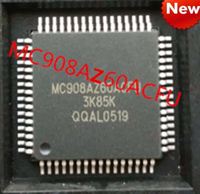 5PCS  MC908AZ60ACFU 3K85K Automotive Computer Board CPU Chip
