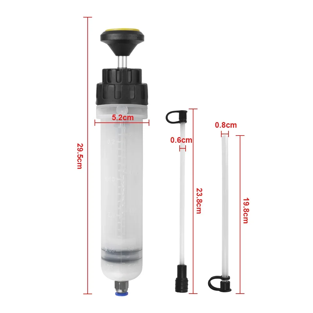 200CC Car Oil Fluid Extractor Portable Needle Tube Automotive Fuel Brake Liquid Extraction Transfer Filling Syringe Car Oil Pump