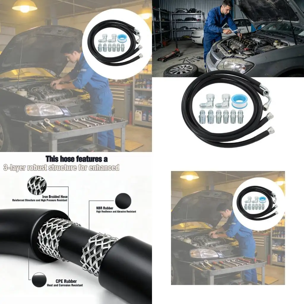 Automatic Transmission Hose Line with 6AN Fittings Rubber Hose for Repair