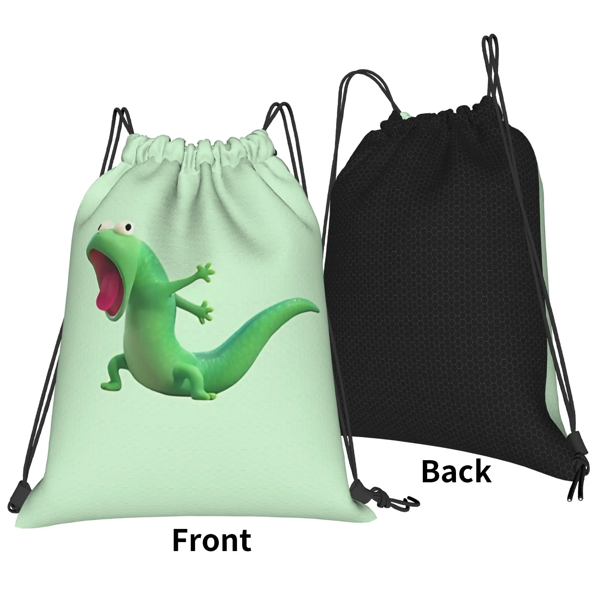 Lizard Lizard Lizard Lizard Portable Hiking Riding Gym Drawstring Storage Sporty Backpacks
