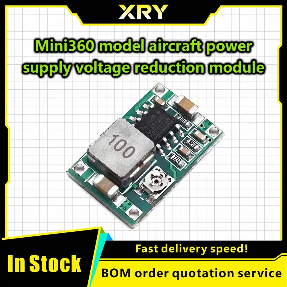 10Pcs Mini360 RC Airplane Module Mini DC Buck Converter Step Down Module 4.75V-23V LM2596 High-Power MAX 3A Car Power Supply