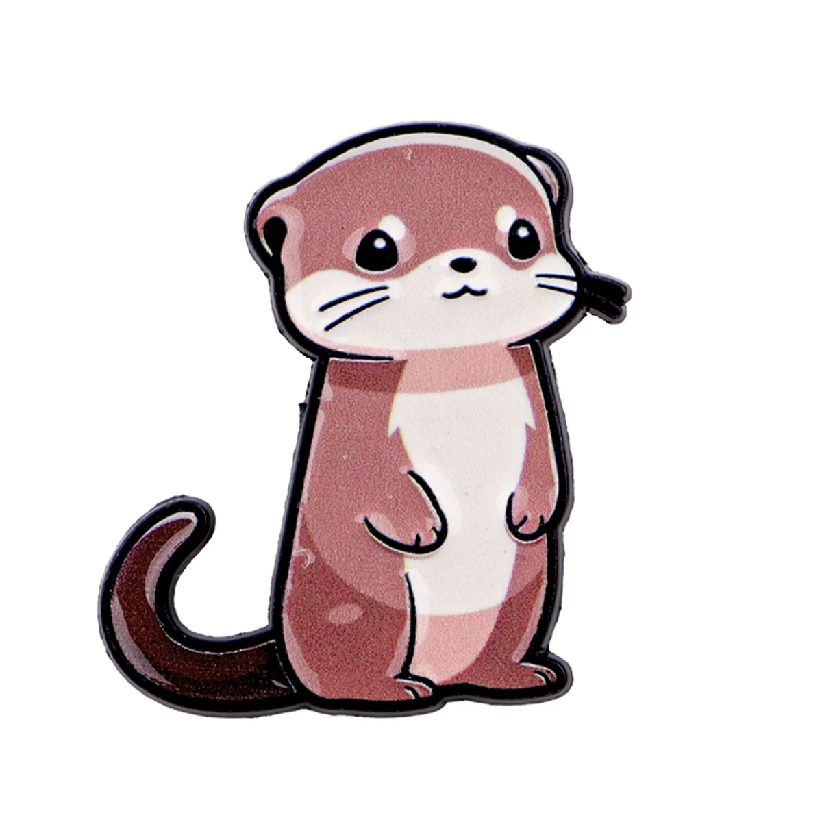 Cartoon Otter Enamel Pin Cute Animal Brooch Pines Lapel Pins Badge on Backpack Clothing Accessories Fashion Jewelry Friends Gift
