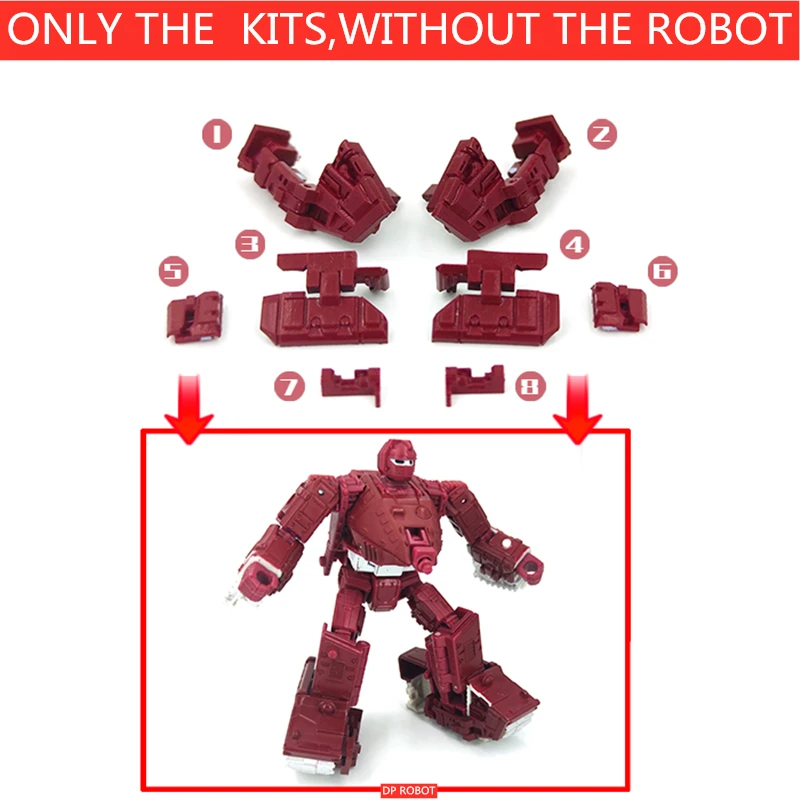 

8Pcs Filling Upgrade Kit For Transformation Kingdom Warpath Action Figure Accessories