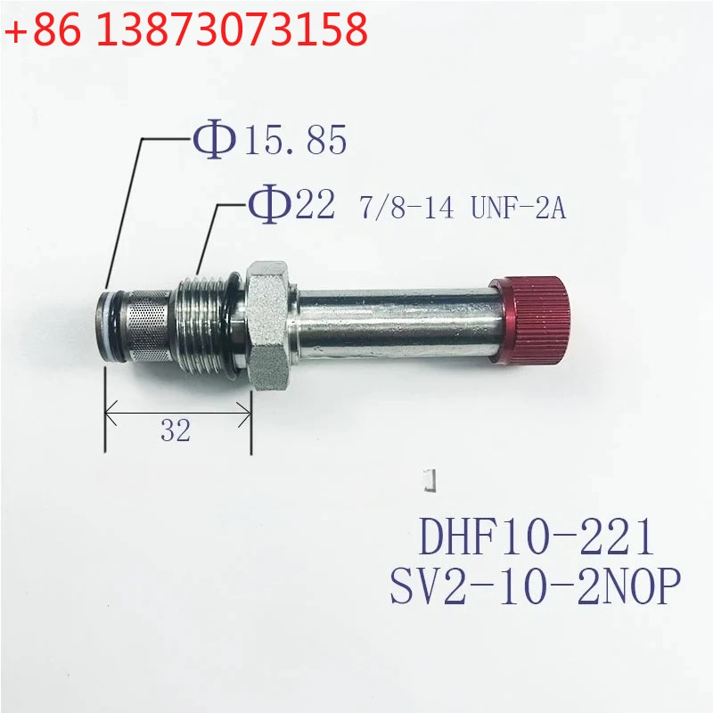 

Гидравлический картриджный клапан DHF10-221, двухпозиционный, двух нормально открытых порта, с электромагнитным управлением, SV10-21 SV2-10-2NOP