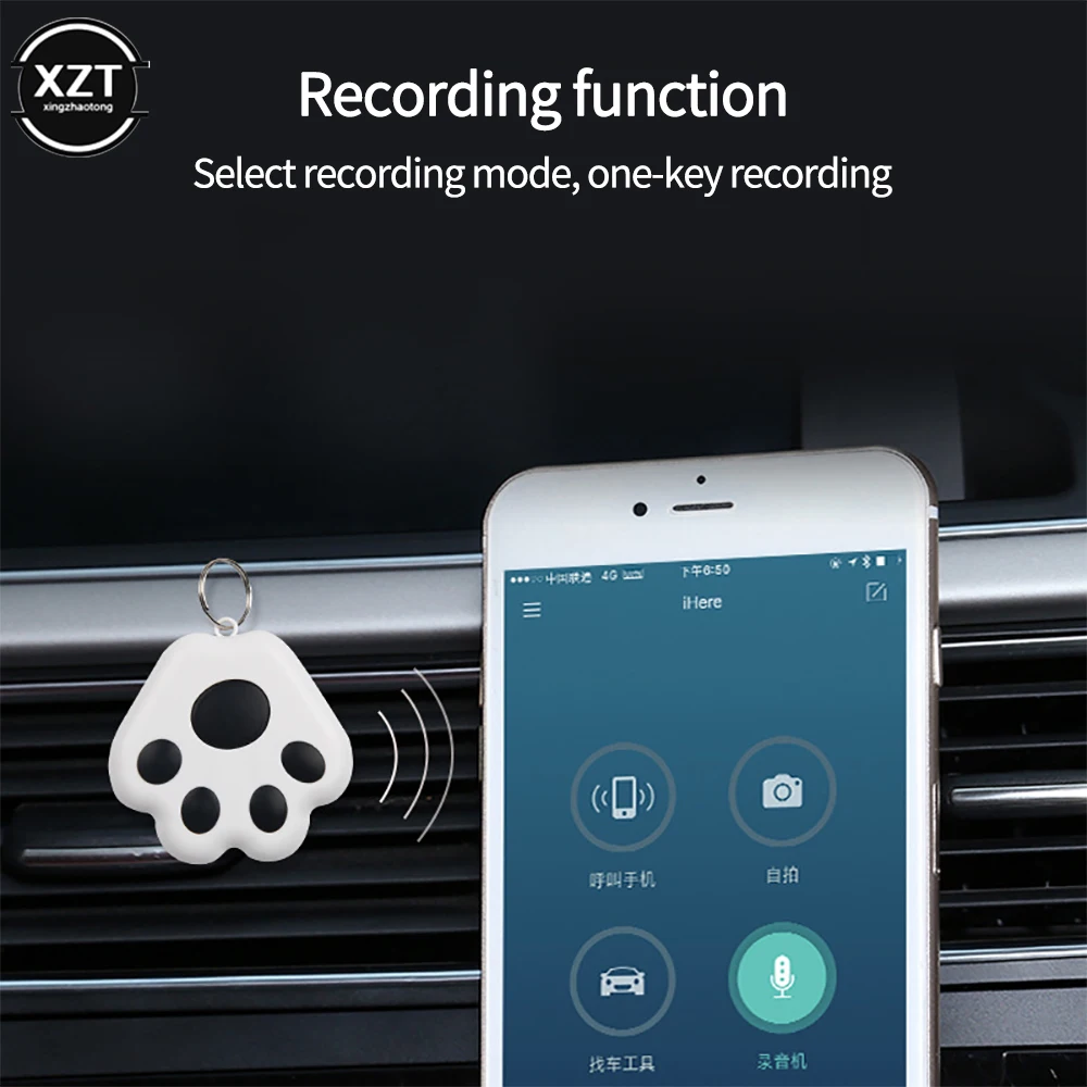 Bluetooth-compatible Smart Anti-lost Device Luggage Key Child Finder Pet Tracker Location Vehicle Anti-lost Keychain