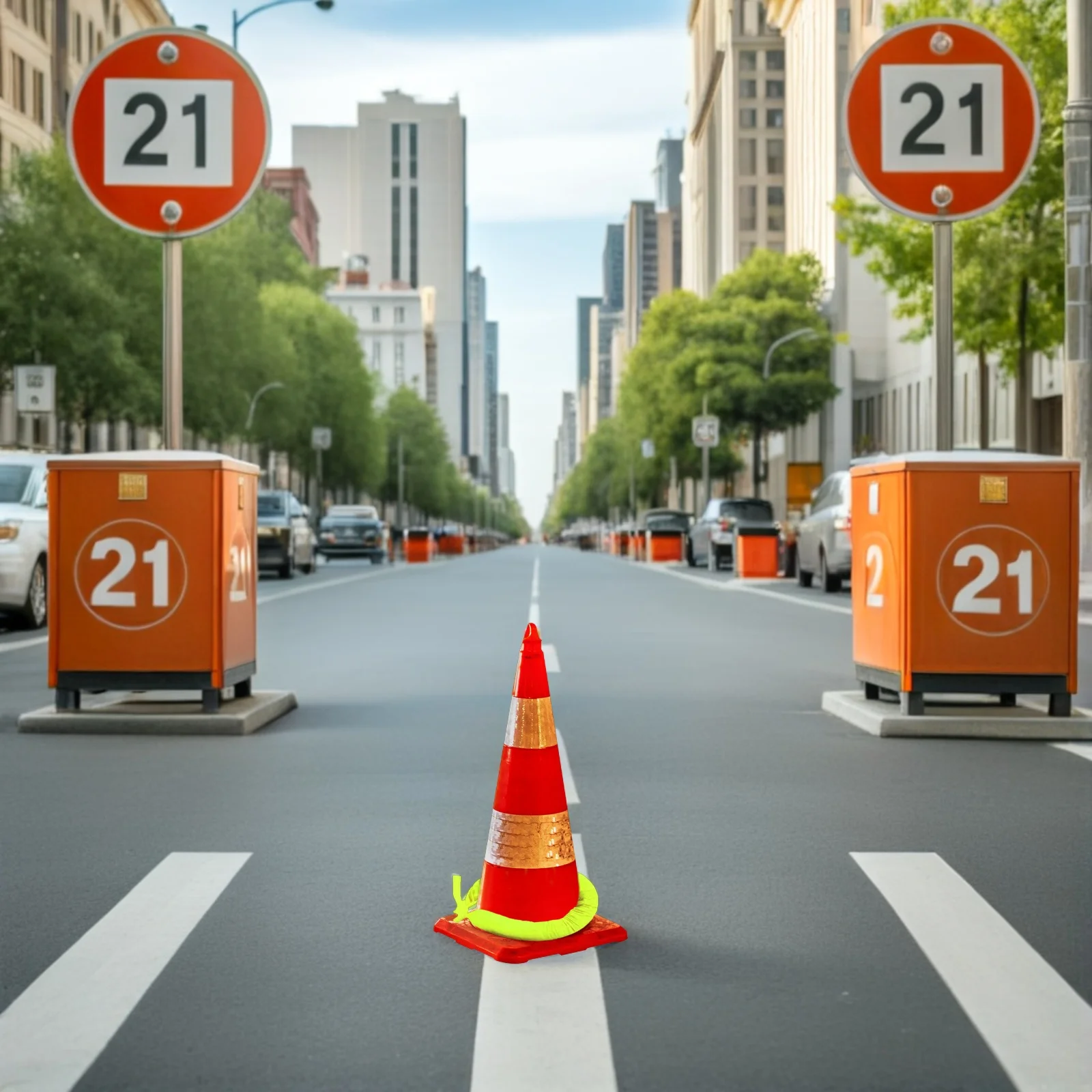 10個入り 交通施設用バラストバッグ 反射コーンスタビライザー ウェイト オックスフォード布製サンドバッグ 道路工事用安全標識用 -