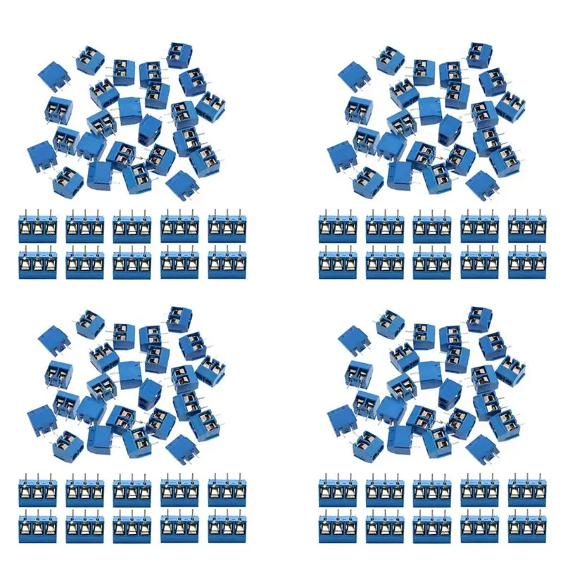 B62B-240Pcs 5Mm Pitch 2 Pin & 3 Pin PCB Mount Screw Terminal Block Connector For Arduino (200 X 2 Pin, 40 X 3 Pin)