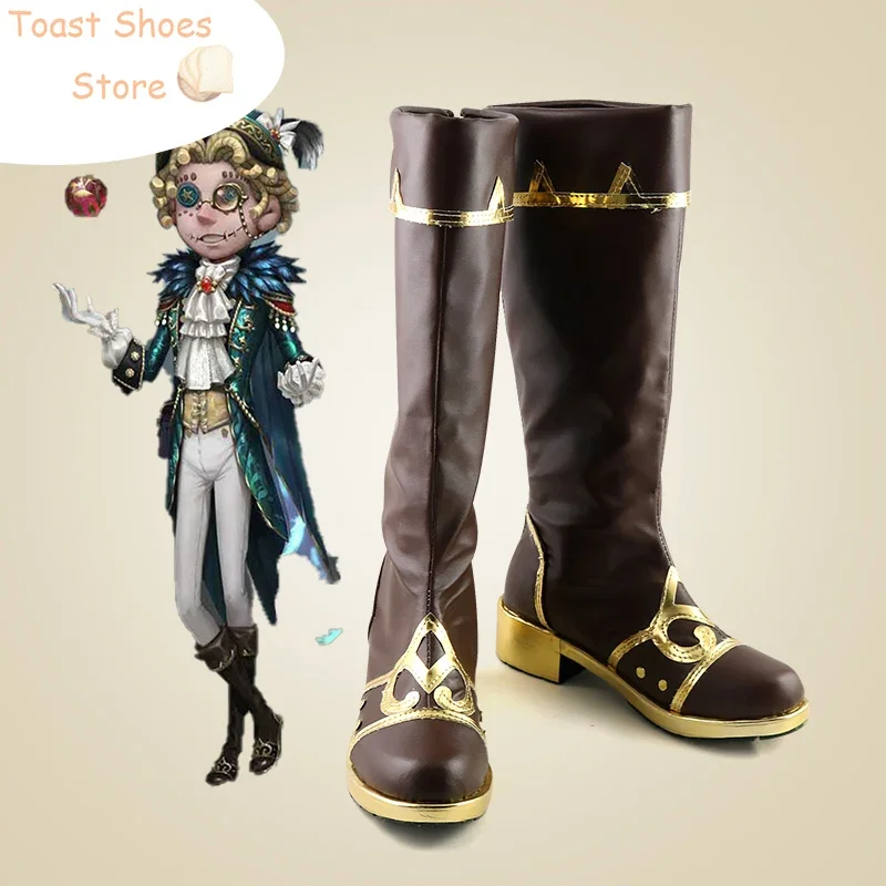 Game Identity V Acrobat Mike Morton Cosplay Shoes PU Leather Shoes Halloween Carnival Boots Costume Prop