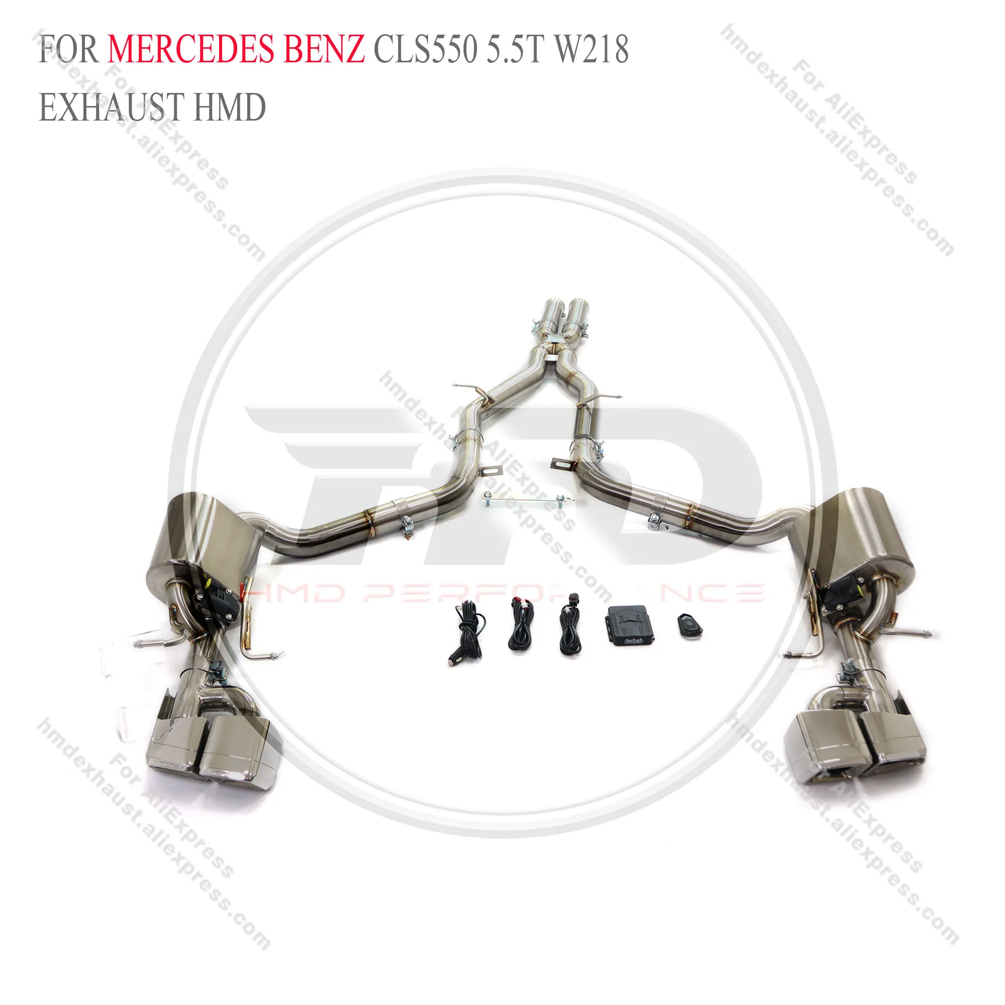 

HMD Exhaust System Stainless Steel Performance Catback for Mercedes Benz AMG CLS63 W218 Muffler With Valve