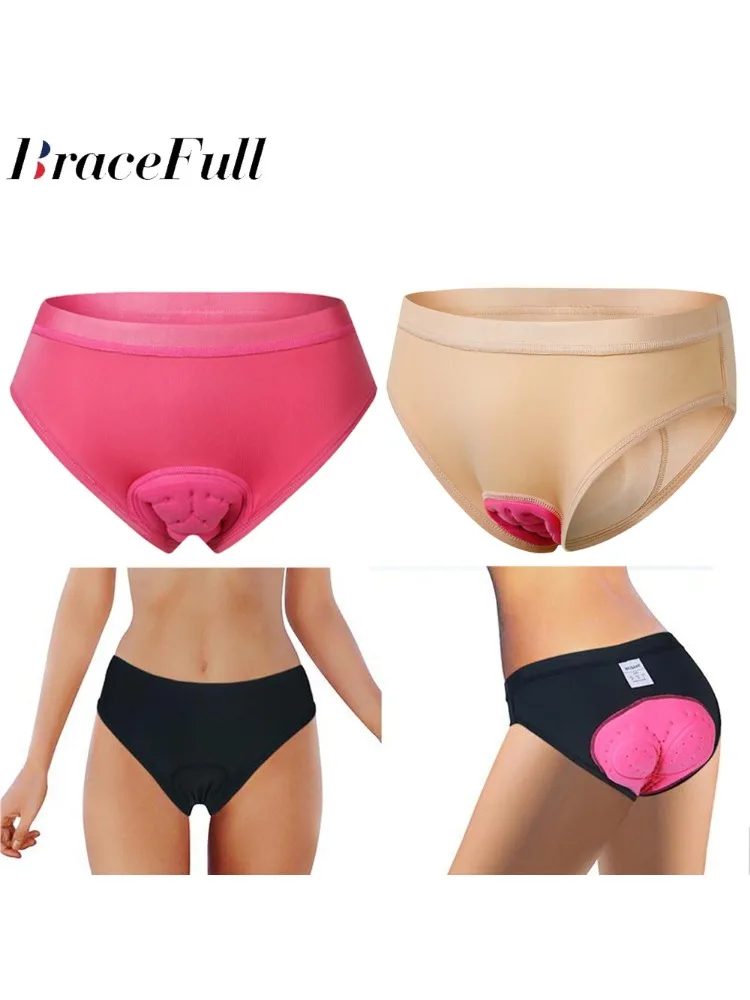 AliExpress NONE Women Cycling Underwear 3D Padded Shockproof Mountain MTB Bicycle Shorts Riding Bike Sport Underwear Tights Shorts