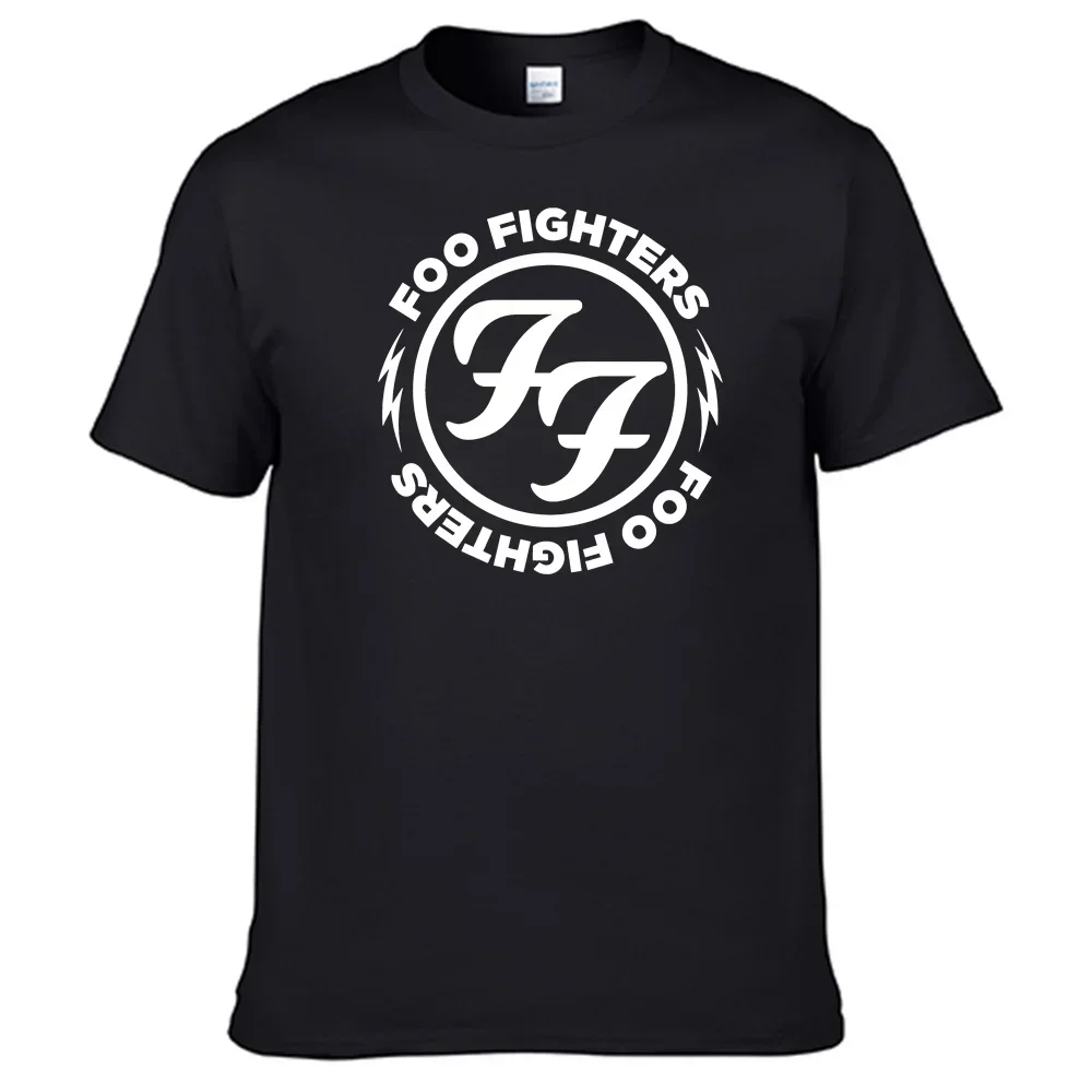 2024  f-Foo Fighterss T Shirt 100% Cotton Men Shirt Top Sales N08