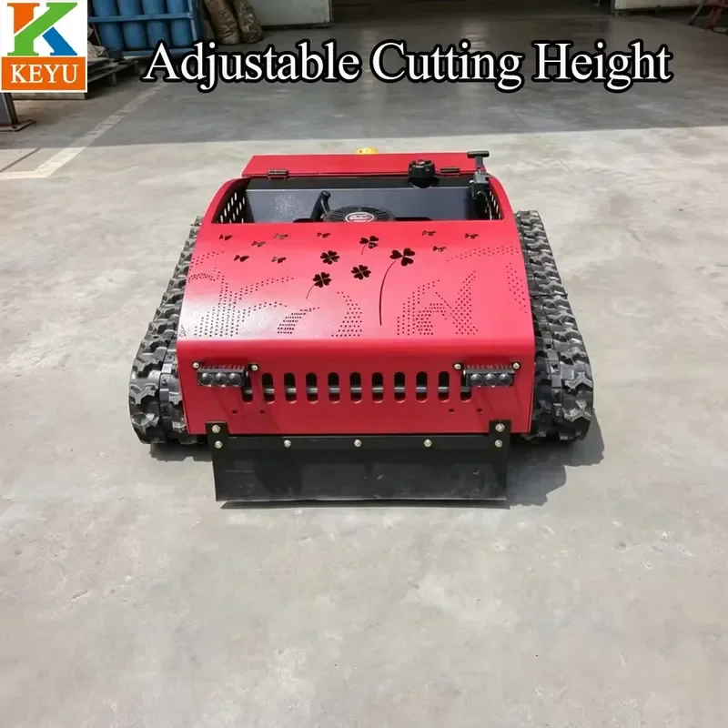 RC Mini Tracked Remote Control Lawn Mower, Grass Cutter for Steep Slopes, Yard, Orchard, Farm & All Kinds of Rough Terrain