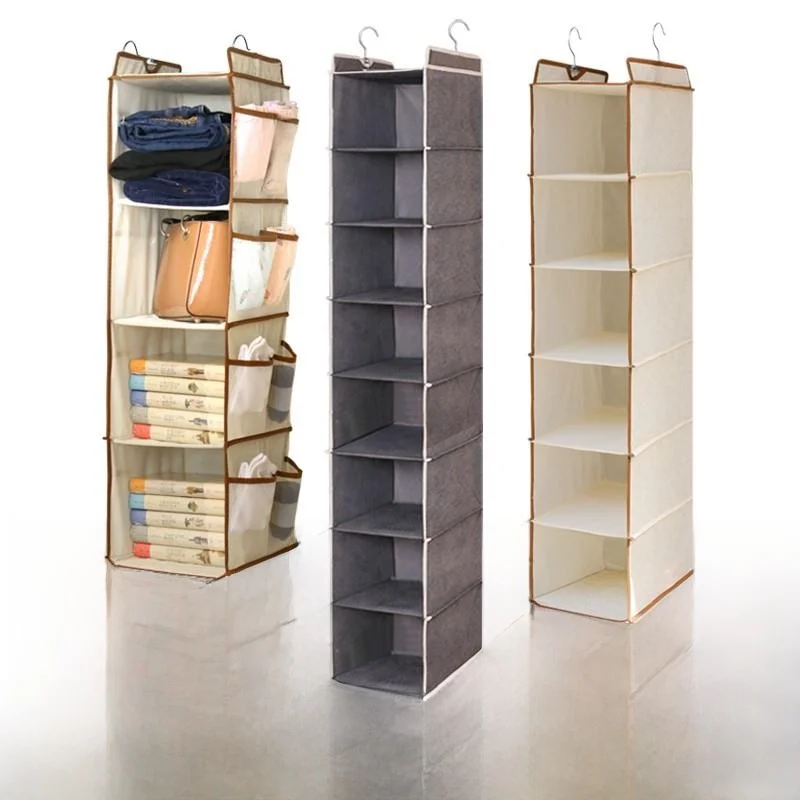 

Der Sle Dormi Clothes Storage Bag Hanging Closet Multi-Layered Box Organizer for Household And Dormi Use