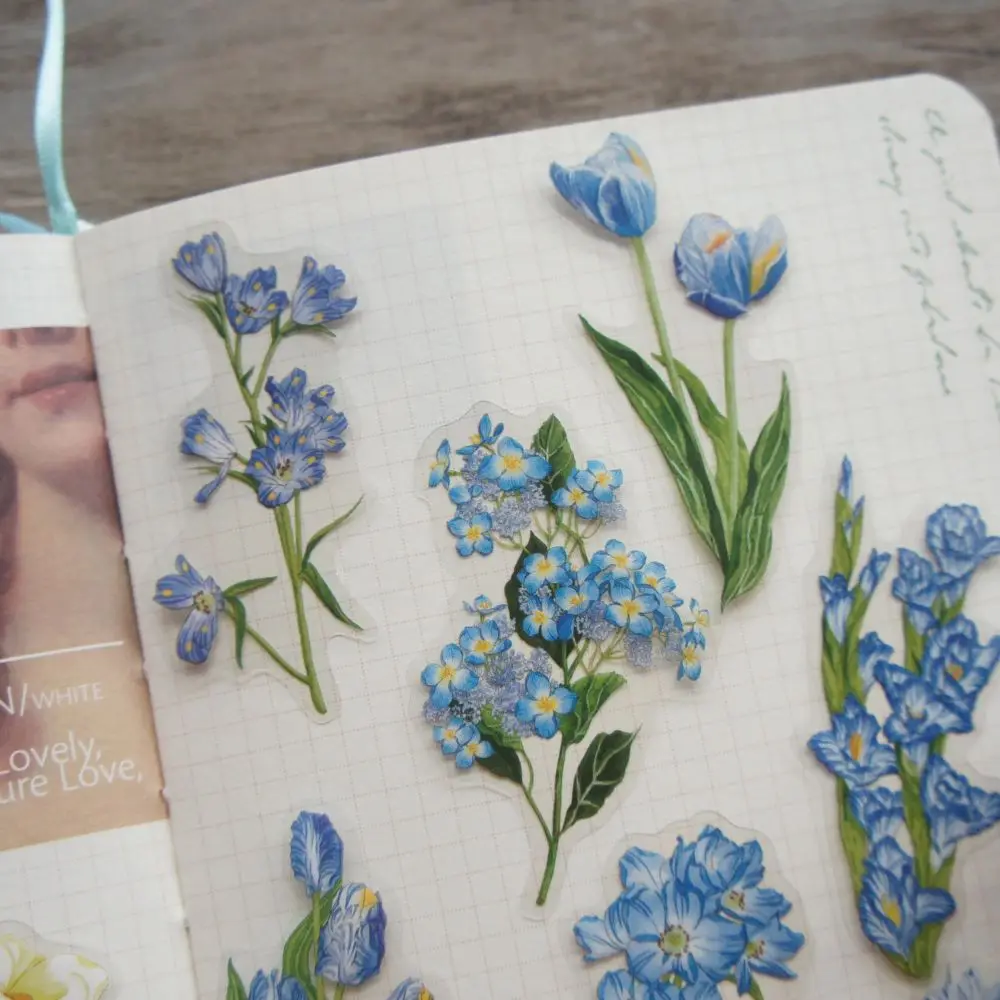 

28pcs Picking Flowers To Make Garland Style PVC Sticker Scrapbooking DIY Gift Packing Decoration Tag