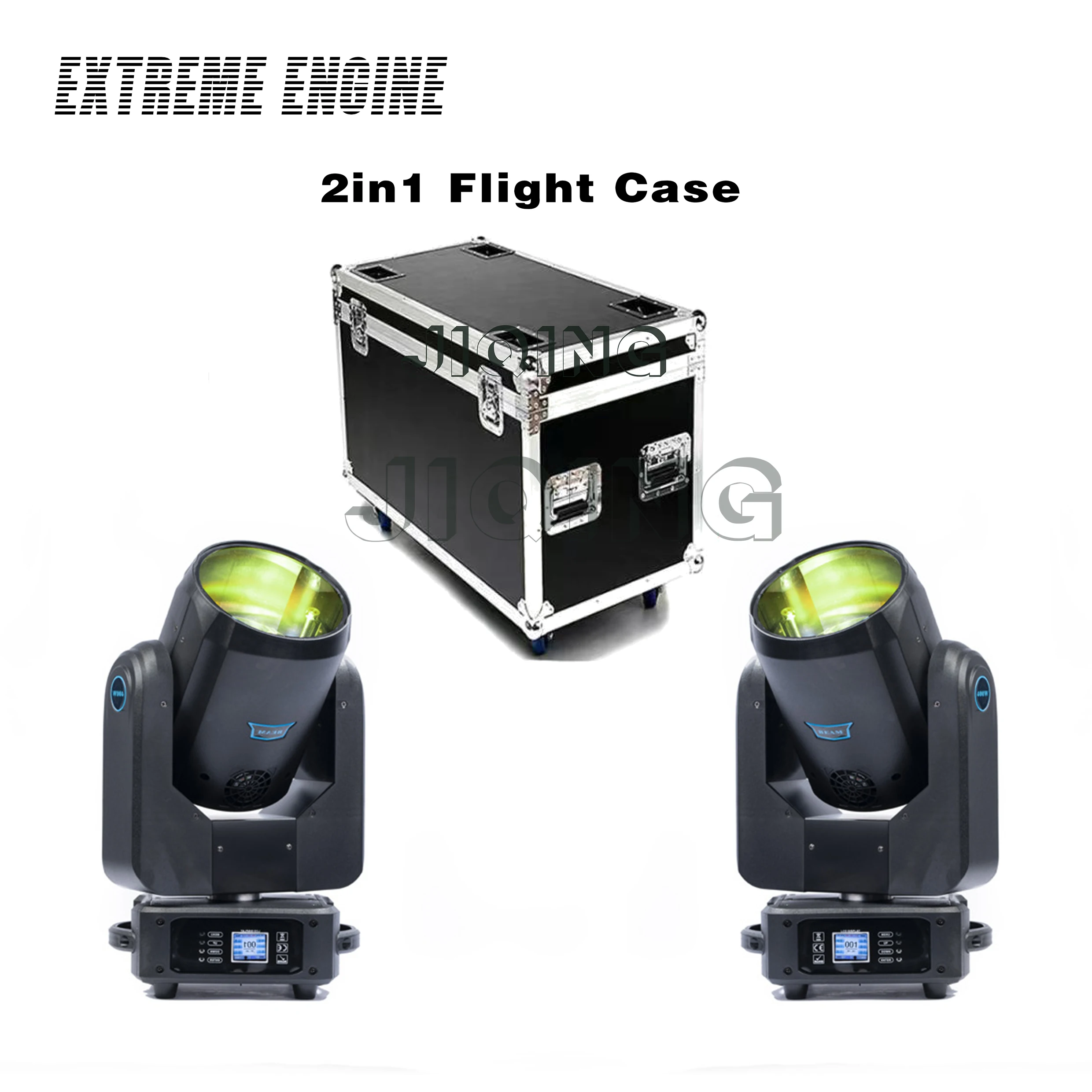 

2LIGHT 1CASE LED 400W Zoom Wash COB Moving Head Light DMX Disco Party Wedding Show DJ Stage Hotels Theater Concert Equipment