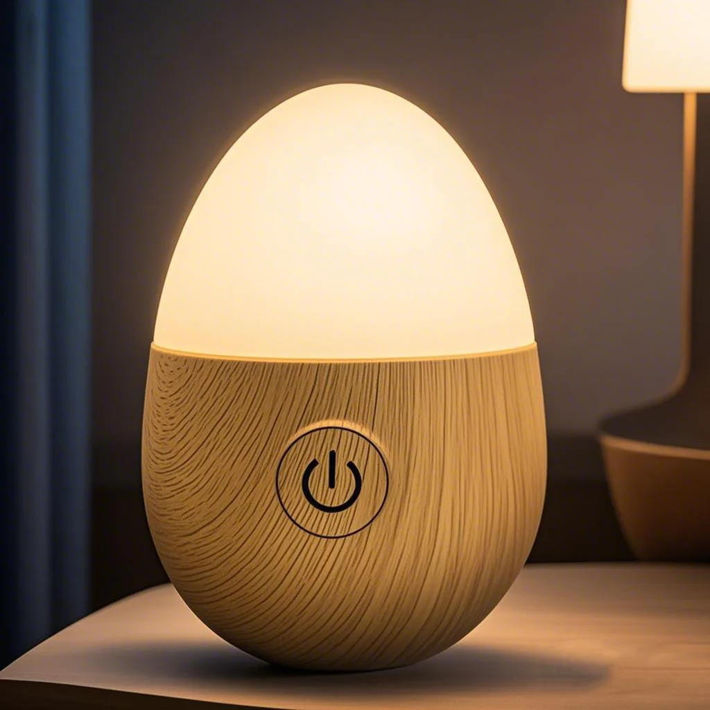 

LED Rechargeable Egg Night Light Bedside Table Lamp Creative RGB Decorative Tumbleweed Atmospheric Light Bedroom Sleep Night Lig
