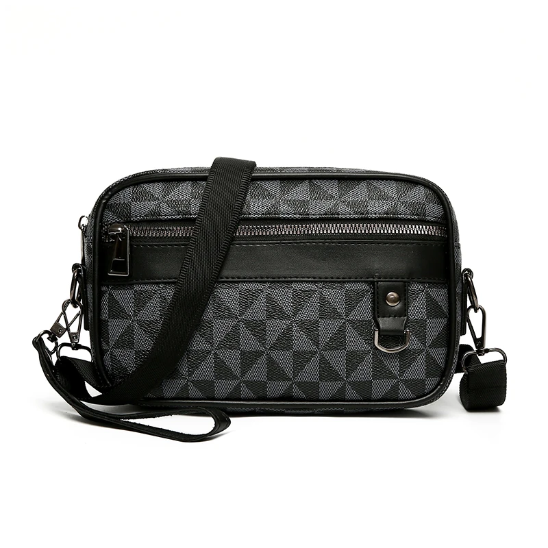 موضة لينة بولي Leather جلد الرجال يوم حقيبة صغيرة رجال الأعمال المال حقيبة يد عالية الجودة الذكور حقيبة كتف صغيرة حقيبة الهاتف SAC #1