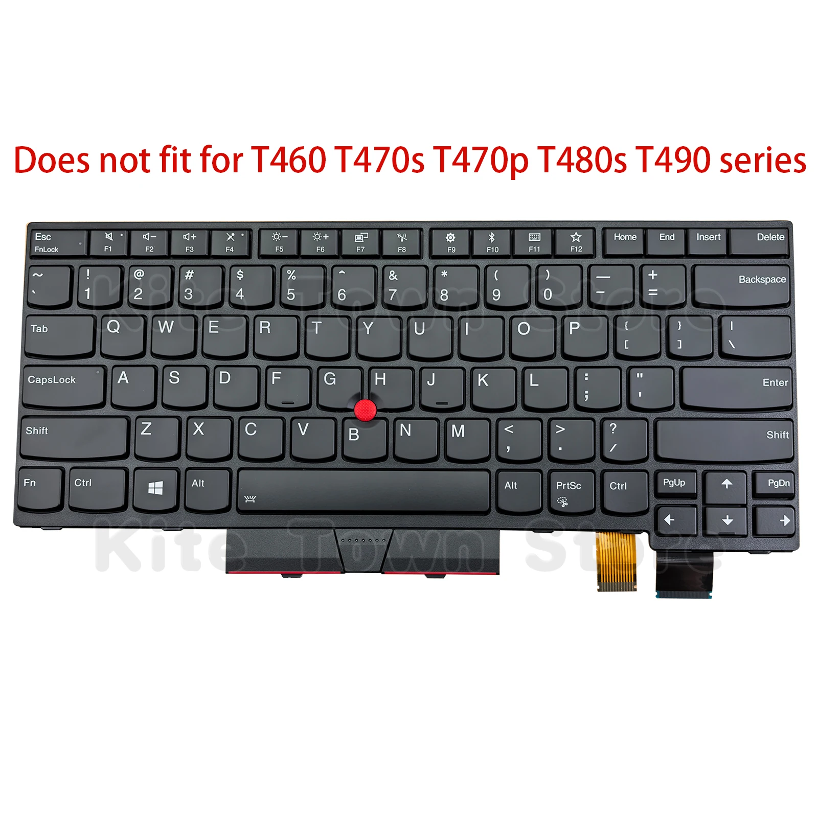 New US Layout Laptop Keyboard Backlit w/ Pointer for Lenovo Thinkpad T470 T480 A475 A485 (Does not fit for T470s T470p T480s)