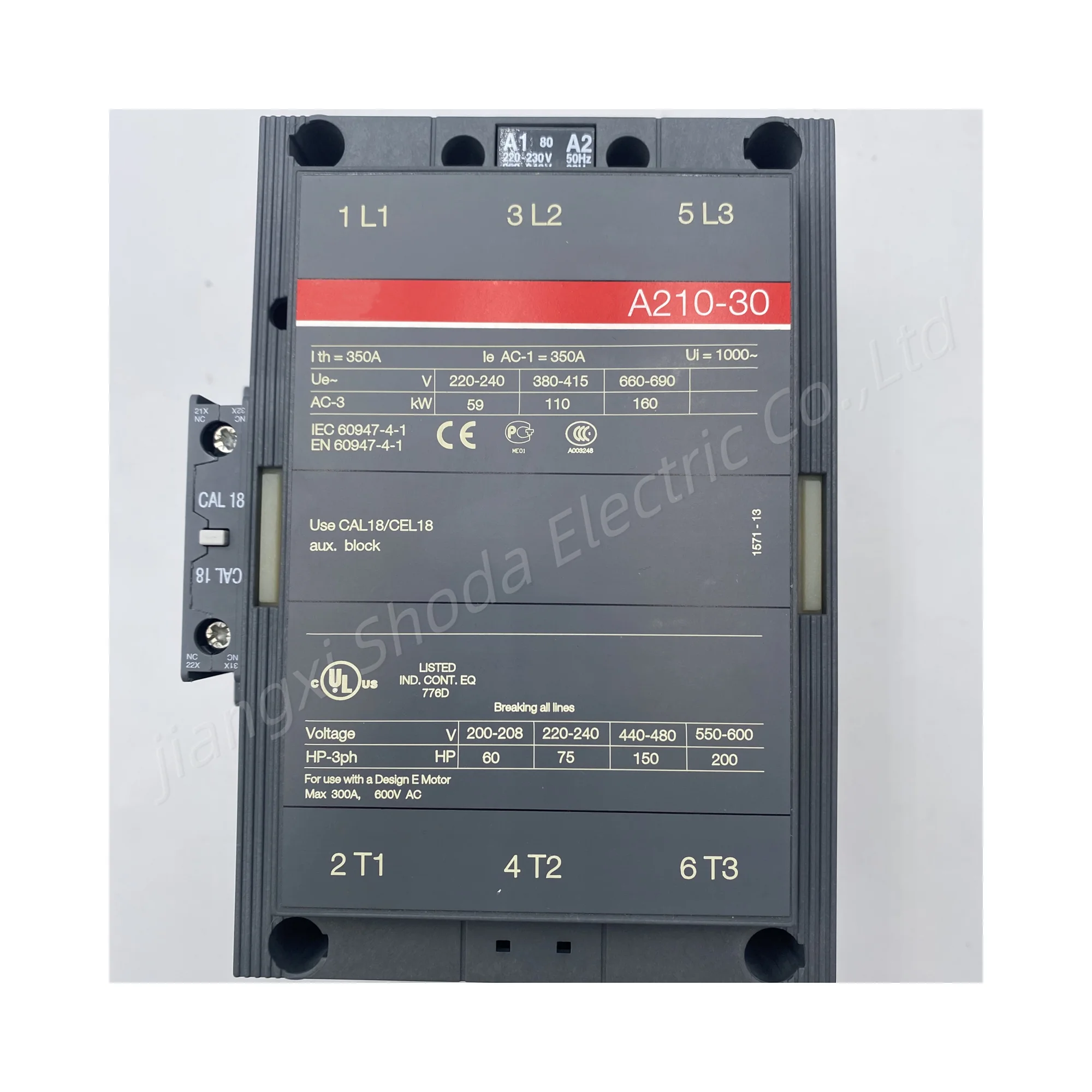 A210-30 Contactor Original Electrical Switchgear Industrial Quality