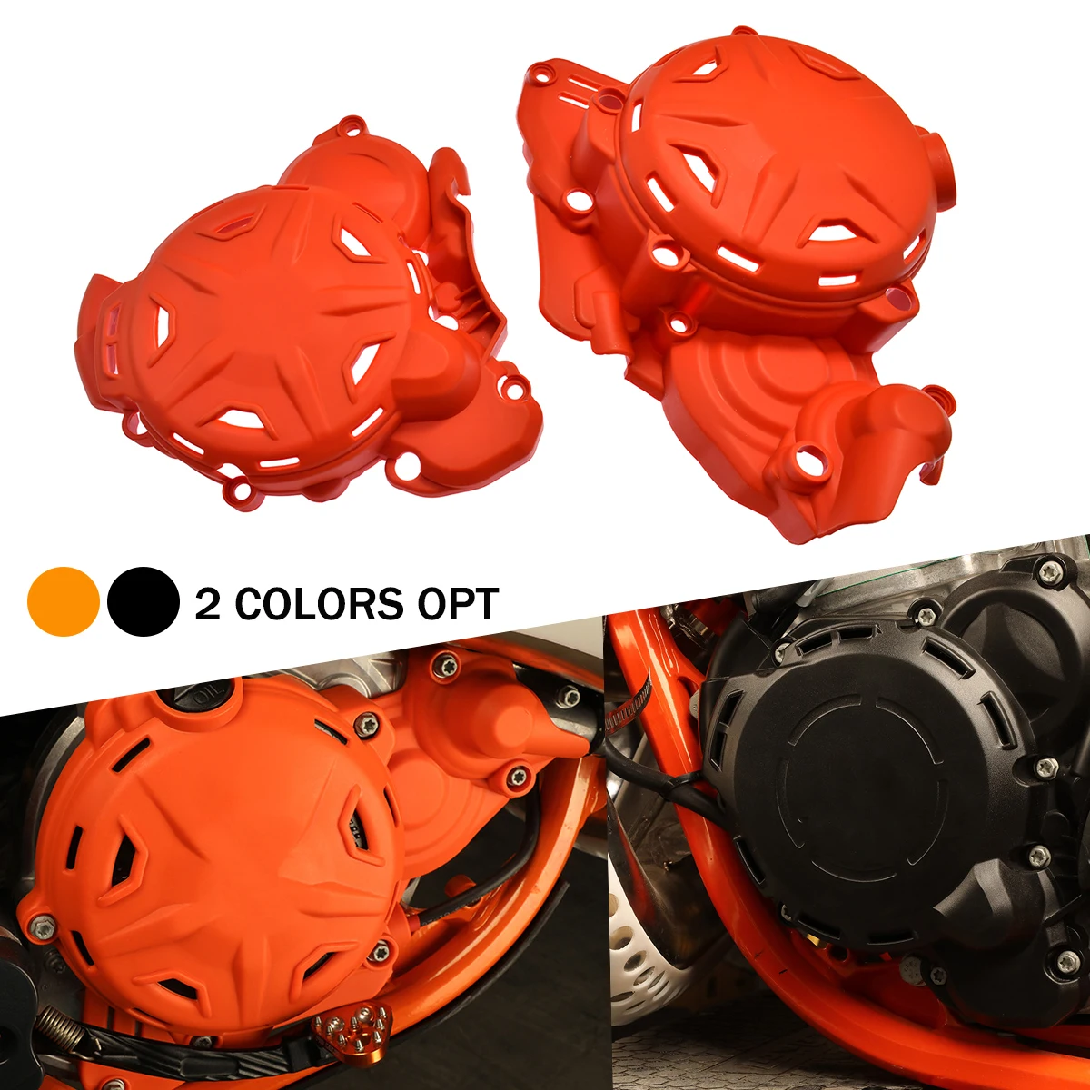 Motorcycle For Husqvarna TE250 TE300 For KTM EXC 250 300 XC-W EXC250 XC-W300 PRO 2T 2024 Clutch Cover Ignition Protector Guard