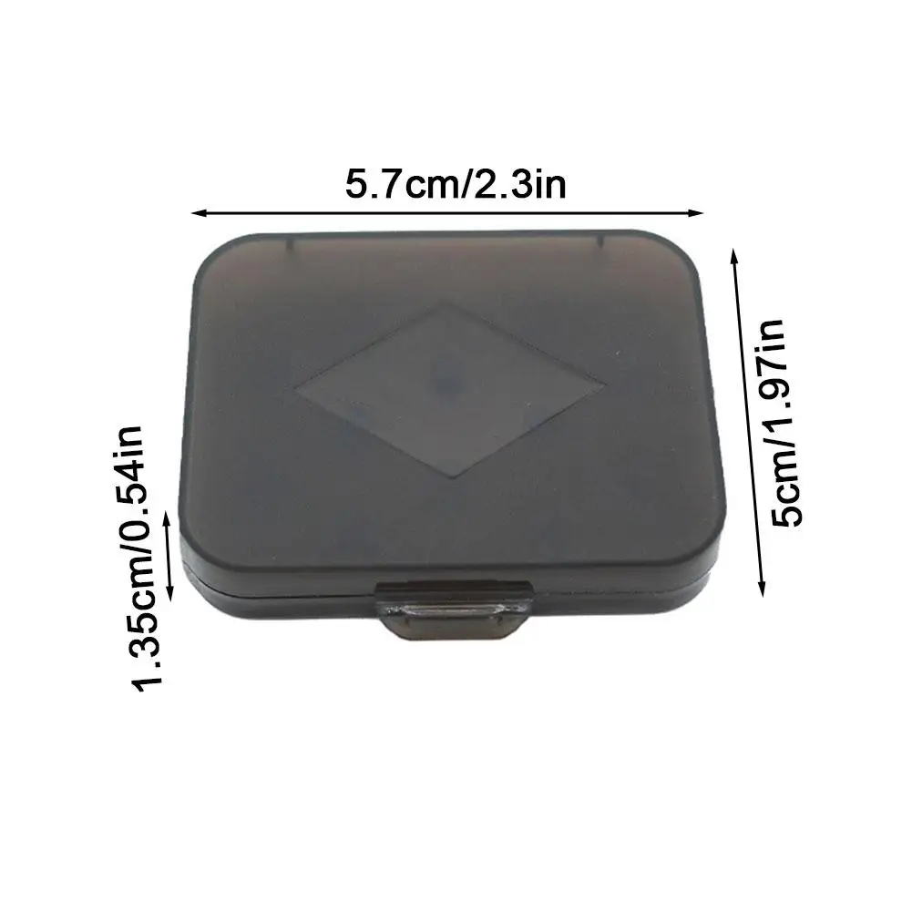 صندوق تخزين سيليكون شفاف محمول ، حافظة ضد الغبار لفوم الذاكرة